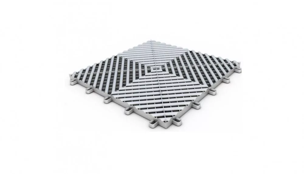 SpeedFloor PP40M Pardoseală Polipropilenă Gri 33x33x1,6cm