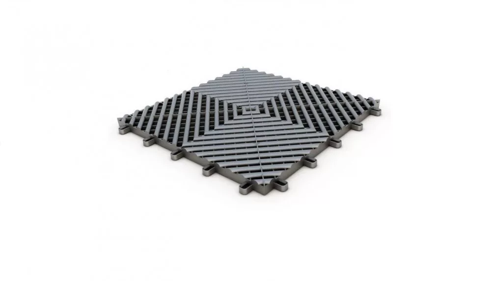 SpeedFloor PP40M Pardoseală Polipropilenă Grafit 33x33x1,6cm