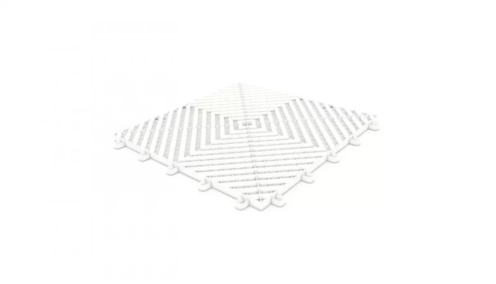 SpeedFloor PP40M Pardoseală Polipropilenă Alb 33x33x1,6cm