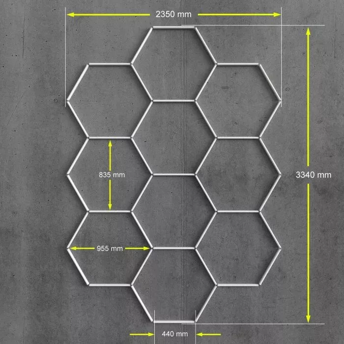 ILUMINAT UNICARAT HEXA - 10 PĂRȚI - imagine 2